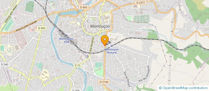 localisation de l'entreprise MONSIEUR LOIC ROMERO à MONTLUCON