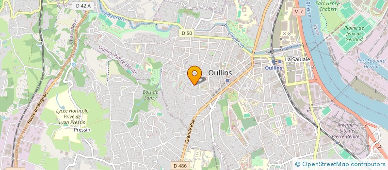 localisation de l'entreprise MONSIEUR LOIC ROUSSET  OULLINS-PIERRE-BENITE