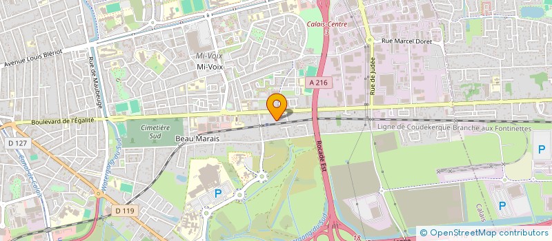 localisation de l'entreprise MONSIEUR LOIC RUBBENS  CALAIS