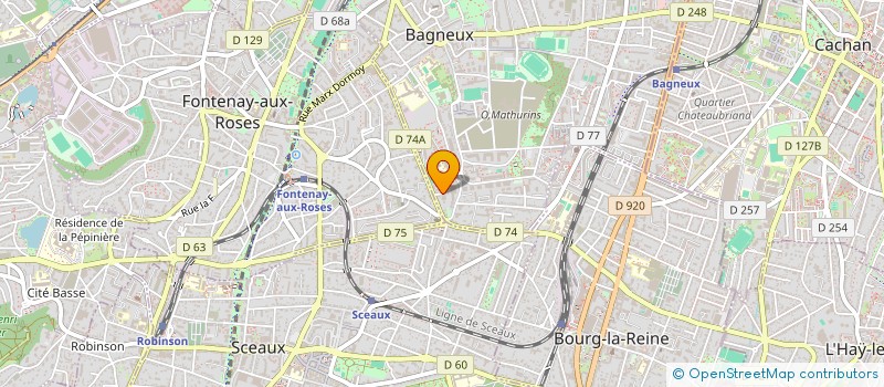 localisation de l'entreprise MONSIEUR LOIC SACREZ à BAGNEUX
