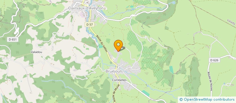 localisation de l'entreprise MONSIEUR LOIC SANTIAGO  CLAIRVAUX-D'AVEYRON