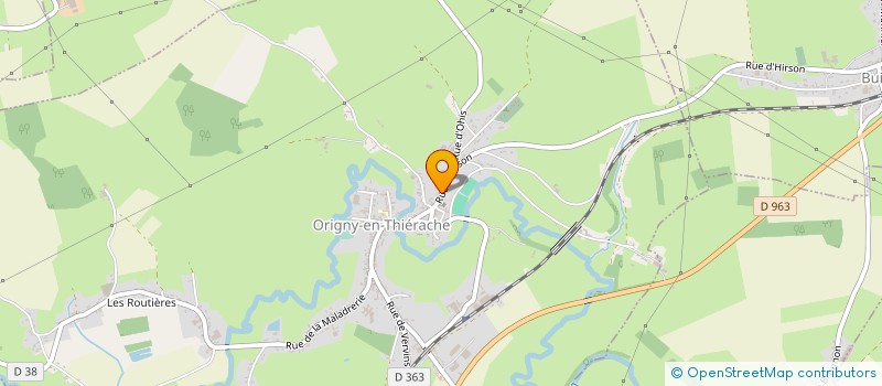 localisation de l'entreprise MONSIEUR LOIC SARRAZIN  ORIGNY-EN-THIERACHE