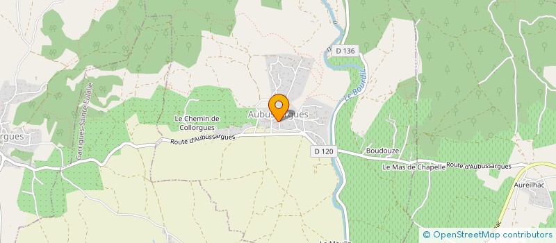 localisation de l'entreprise MONSIEUR LOIC SAUNIER  AUBUSSARGUES