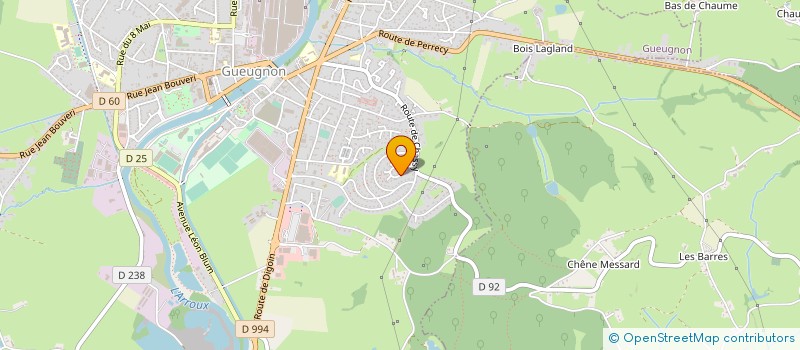 localisation de l'entreprise MONSIEUR LOIC SAVIN à GUEUGNON