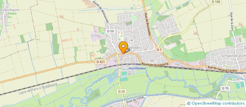 localisation de l'entreprise MONSIEUR LOIC SCHAEFFER  HOCHFELDEN