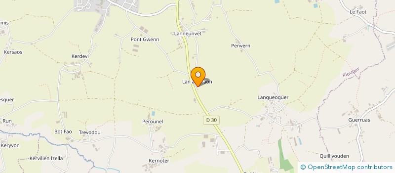 localisation de l'entreprise MONSIEUR LOIC SCOUARNEC  PLOUGAR