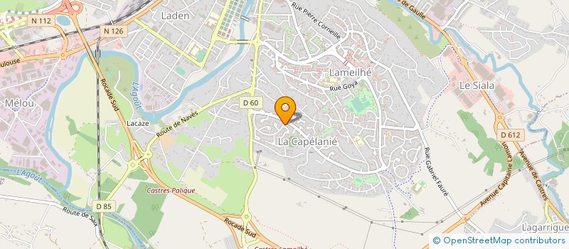 localisation de l'entreprise MONSIEUR LOIC SEGUIER  CASTRES