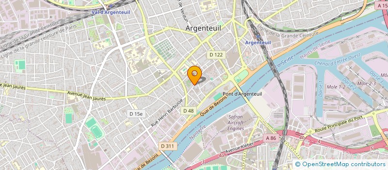 localisation de l'entreprise MONSIEUR LOIC SERTILANGE  ARGENTEUIL