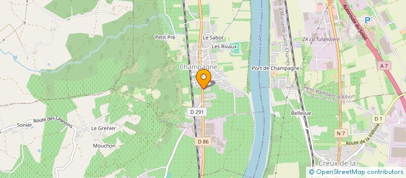 localisation de l'entreprise MONSIEUR LOIC SERVY  CHAMPAGNE