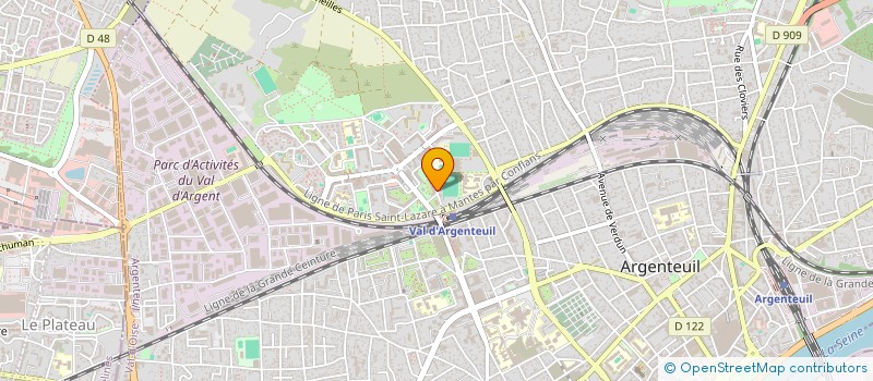 localisation de l'entreprise MONSIEUR LOIC SIMONAZZI--HUET  ARGENTEUIL