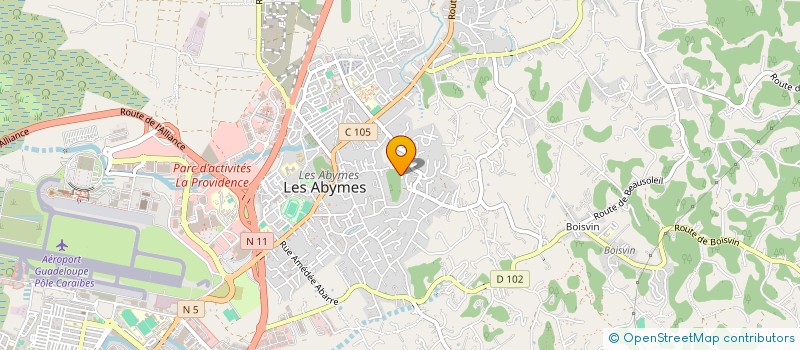 localisation de l'entreprise MONSIEUR LOIC SLINGER à LES ABYMES