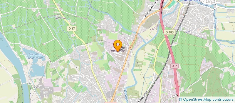 localisation de l'entreprise MONSIEUR LOIC SOLER  SORGUES