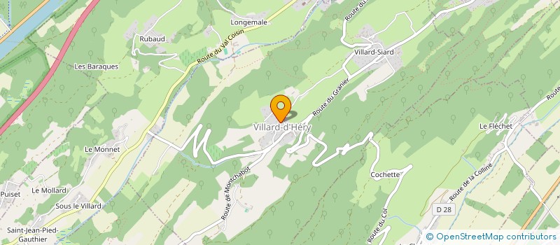 localisation de l'entreprise MONSIEUR LOIC SUCHET  VILLARD-D'HERY