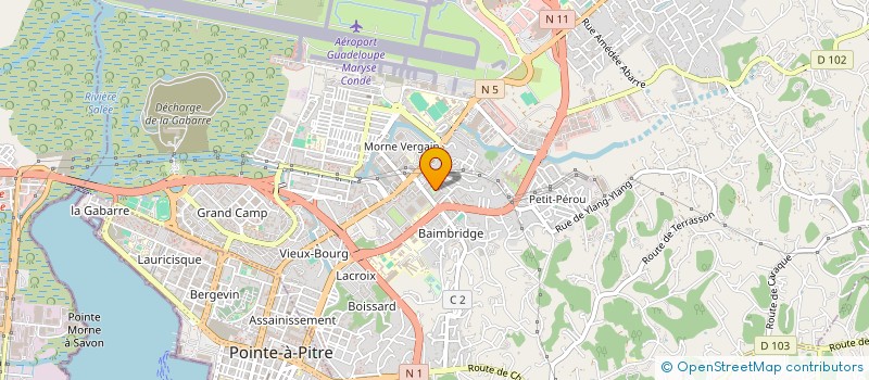 localisation de l'entreprise MONSIEUR LOIC TAGE  LES ABYMES