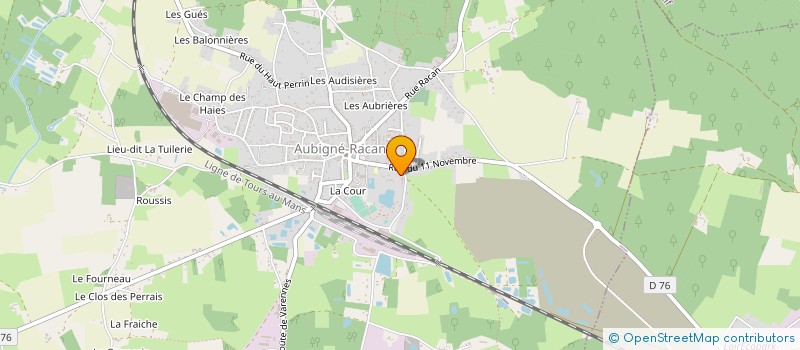 localisation de l'entreprise MONSIEUR LOIC TERMEAU à AUBIGNE-RACAN
