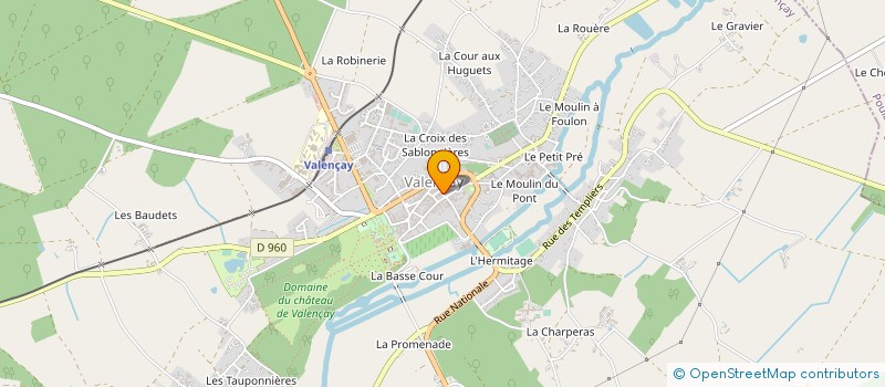 localisation de l'entreprise MONSIEUR LOIC TESSIER à VALENCAY