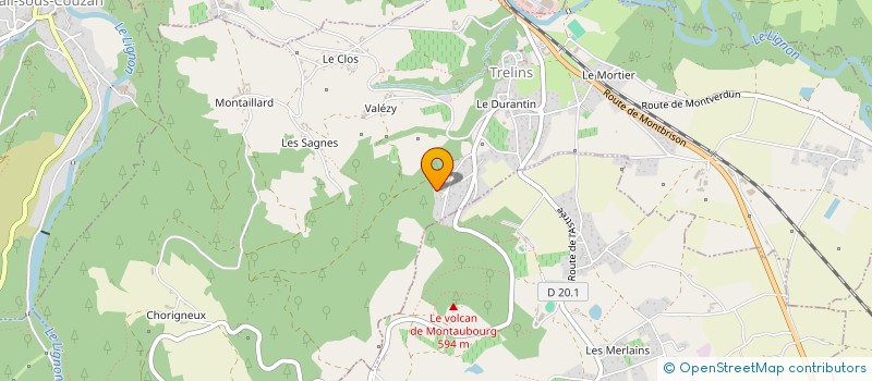 localisation de l'entreprise MONSIEUR LOIC THEVENET  TRELINS