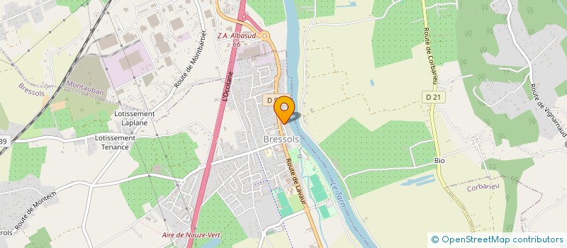 localisation de l'entreprise MONSIEUR LOIC THISSE  BRESSOLS