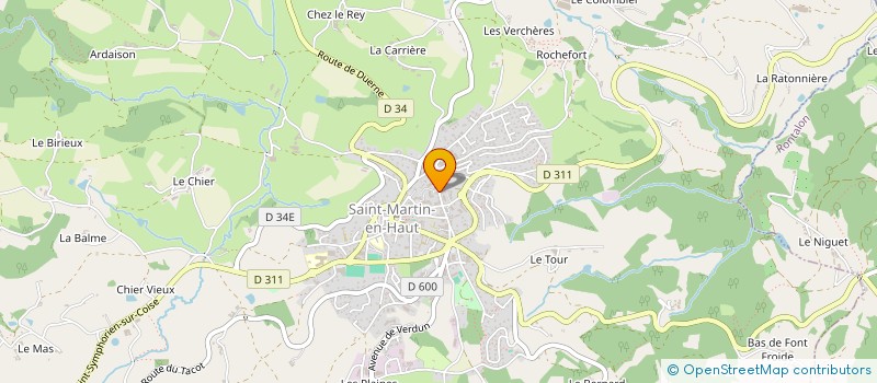 localisation de l'entreprise MONSIEUR LOIC THIZY  SAINT-MARTIN-EN-HAUT