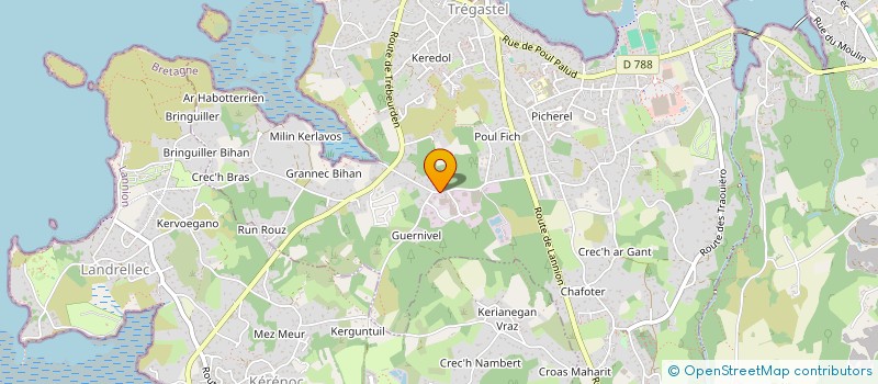 localisation de l'entreprise MONSIEUR LOIC TITE  TREGASTEL