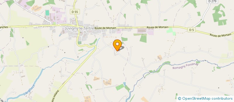 localisation de l'entreprise MONSIEUR LOIC TOULLIER  JUVIGNY LES VALLEES