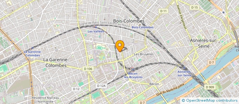 localisation de l'entreprise MONSIEUR LOIC TRAVADON à BOIS-COLOMBES