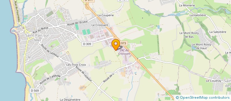 localisation de l'entreprise MONSIEUR LOIC TREHET  SAINT-PAIR-SUR-MER