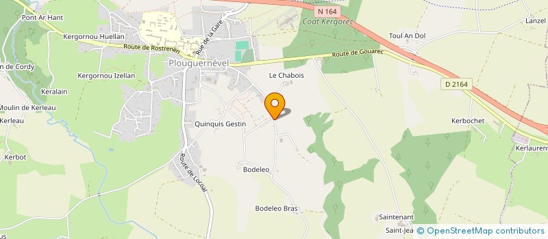 localisation de l'entreprise MONSIEUR LOIC TREMEL à PLOUGUERNEVEL