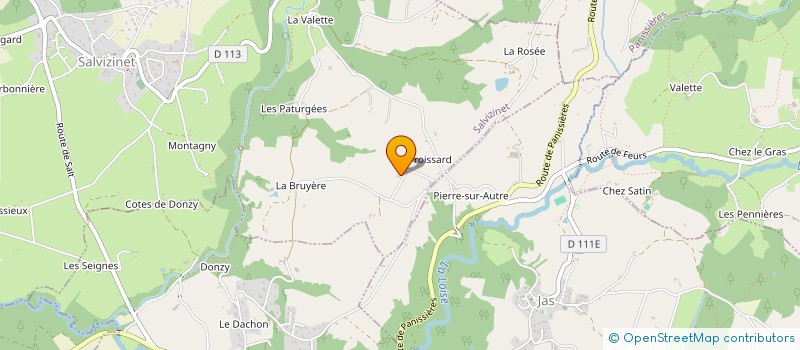 localisation de l'entreprise MONSIEUR LOIC TRICAUD  SALVIZINET