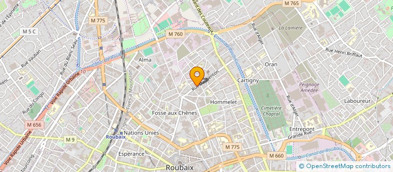 localisation de l'entreprise MONSIEUR LOIC TRINEL à ROUBAIX