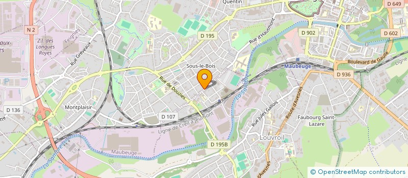 localisation de l'entreprise MONSIEUR LOIC TURCHI  MAUBEUGE