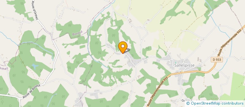 localisation de l'entreprise MONSIEUR LOIC TURPIN  SALLESPISSE