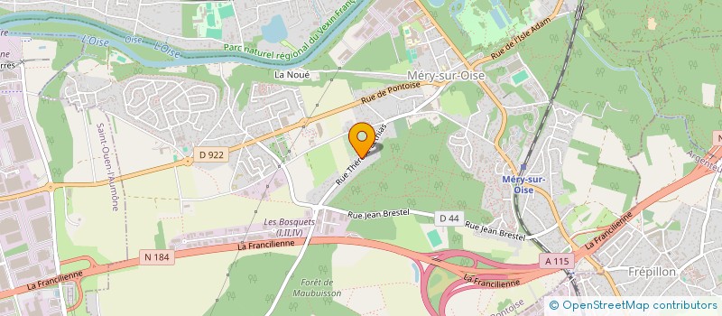 localisation de l'entreprise MONSIEUR LOIC VERIN  MERY-SUR-OISE