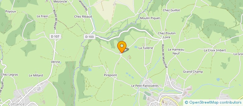 localisation de l'entreprise MONSIEUR LOIC VERNAY  PANISSIERES