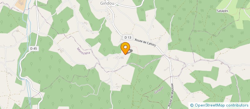 localisation de l'entreprise MONSIEUR LOIC VIALARD  GINDOU