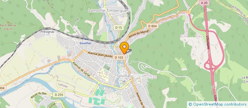 localisation de l'entreprise MONSIEUR LOIC VIGNAUD  SOUILLAC