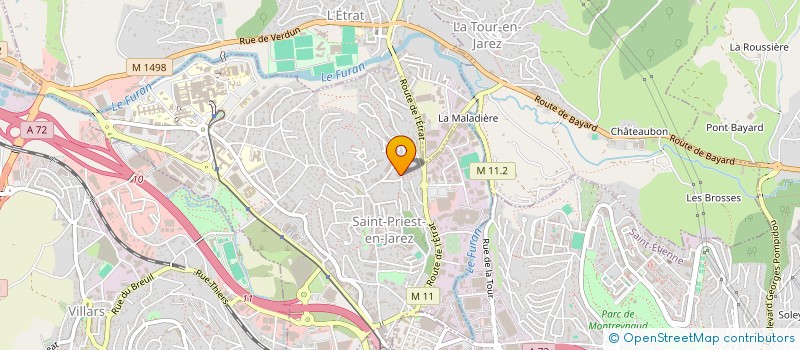 localisation de l'entreprise MONSIEUR LOIC VILLENEUVE  SAINT-PRIEST-EN-JAREZ