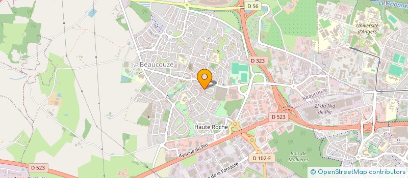 localisation de l'entreprise MONSIEUR LOIC VINCENT  BEAUCOUZE