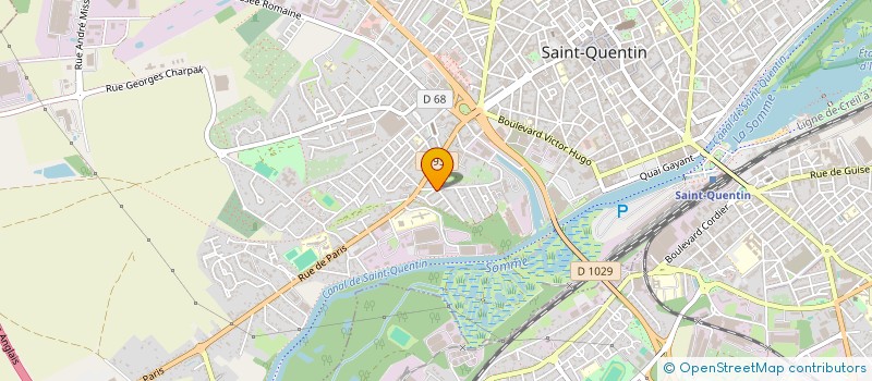 localisation de l'entreprise MONSIEUR LOIC VITU à SAINT-QUENTIN
