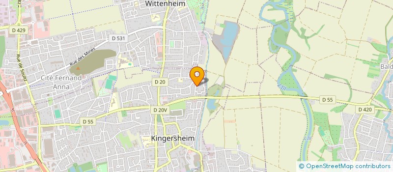 localisation de l'entreprise MONSIEUR LOIC WASSMER  KINGERSHEIM