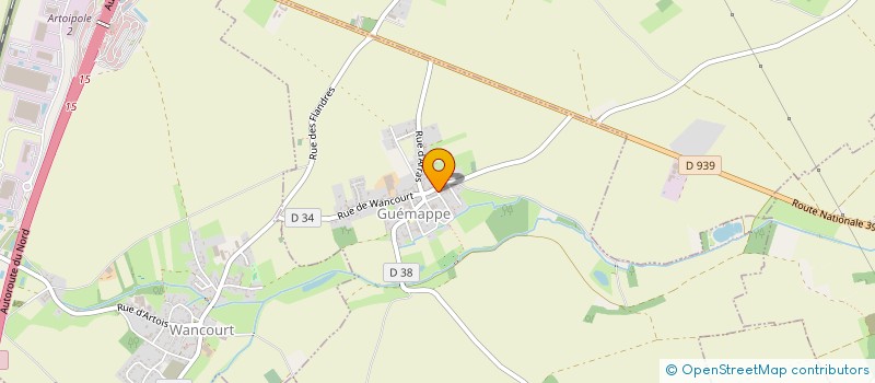 localisation de l'entreprise MONSIEUR LOIC WATTEZ  GUEMAPPE