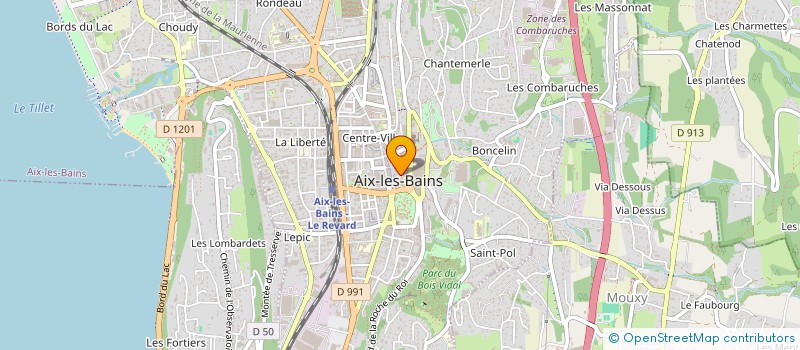 localisation de l'entreprise MONSIEUR LOIC WEISSE à AIX-LES-BAINS