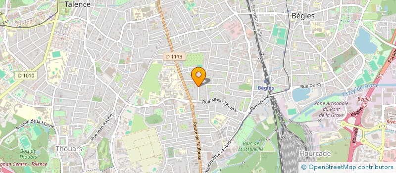 localisation de l'entreprise MONSIEUR LOIC WILQUIN à BEGLES