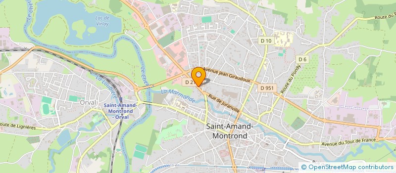 localisation de l'entreprise MONSIEUR LOIC WOS  SAINT-AMAND-MONTROND