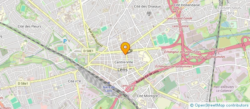 localisation de l'entreprise MONSIEUR LOIC YOSBERGUE  LENS