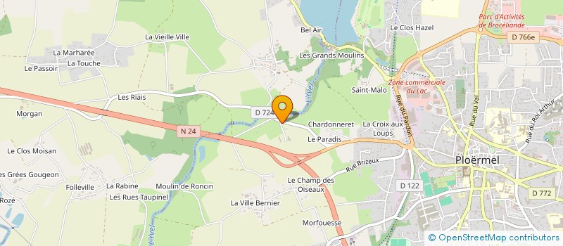 localisation de l'entreprise MONSIEUR LOIC ZIEGELMEYER  PLOERMEL