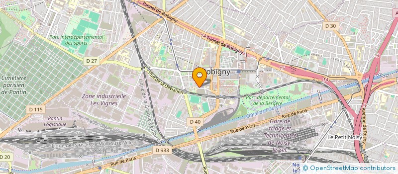 localisation de l'entreprise MONSIEUR LOICK BANGA  BOBIGNY