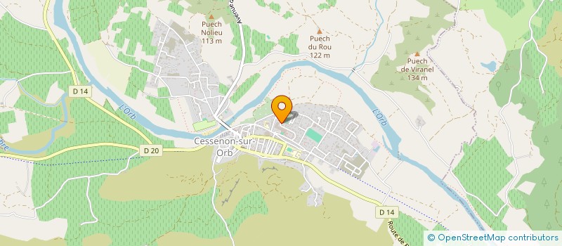 localisation de l'entreprise MONSIEUR LOICK BERART  CESSENON-SUR-ORB