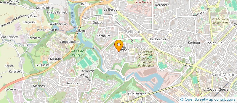localisation de l'entreprise MONSIEUR LOICK BODEVIN à BREST