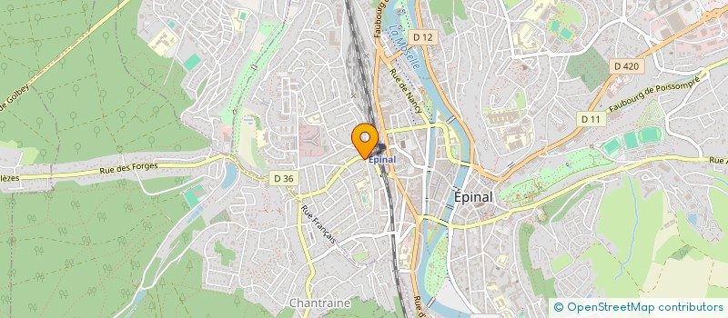 localisation de l'entreprise MONSIEUR LOICK GRAVIER à EPINAL